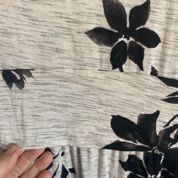 SOMA Womens Dress Size L Short Sleeve Soft V Neck Pockets Floral Comfy - Picture 6 of 13